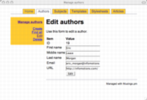 manage authors